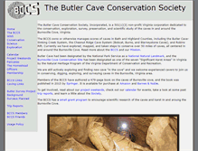 Tablet Screenshot of butlercave.org